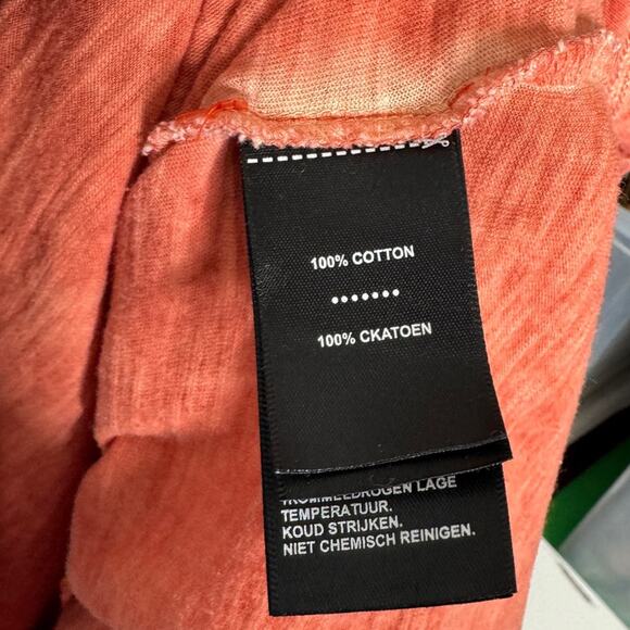 Harley Davidson Hometown Scoop Neck Tee T-Shirt Washed Orange Womens Medium - Picture 7 of 9